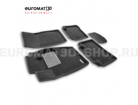 Текстильные 3D коврики Euromat3D Business в салон для Mitsubishi Montero Sport (2019-) № EMC3D-003603