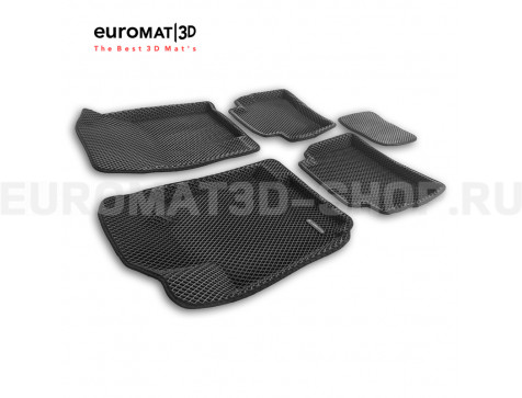 3D коврики Euromat3D EVA в салон для Jac JS4 (2022-) № EM3DEVA-000010