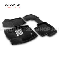 Текстильные 3D коврики Euromat3D Lux в салон для Audi Q6 (2022-) № EM3D-005410