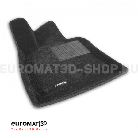 Текстильные 3D коврики Euromat3D Business в салон для ZEEKR 001 (2021-) № EMC3D-005720
